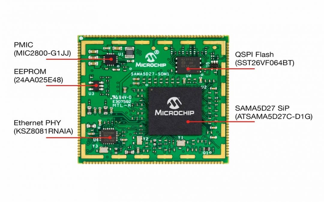 Microchip has taken it one step further and released the SAMA5D2 system-on-module (SOM)